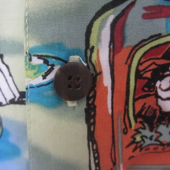 Big Dogs vintage Men Hawaiian camp shirt p2p 26 XL aloha luau tropical alcohol - Picture 5 of 8